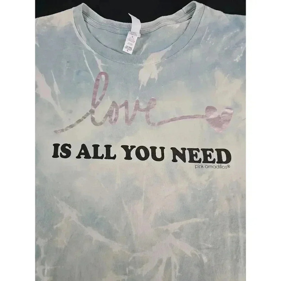 Canvas TieDie Short Sleeve Love Is All You Need Tee XL - Picture 4 of 7